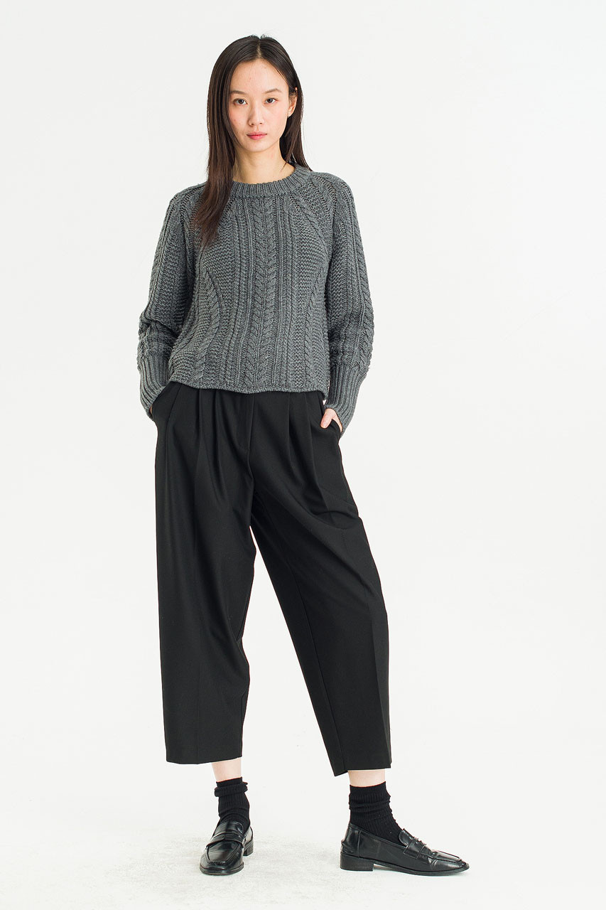 Mure Wide Culottes, Black