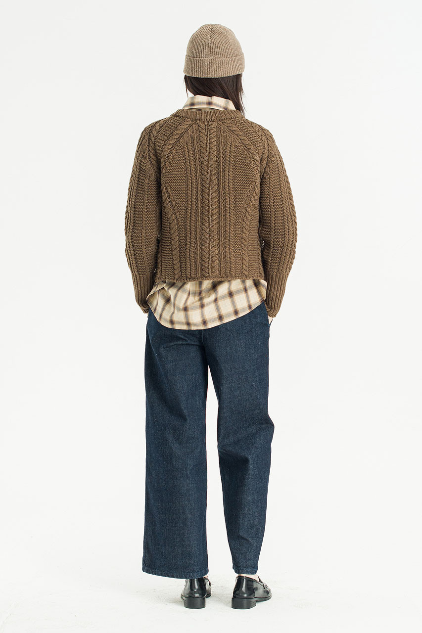 Haze Cable Jumper, Brown