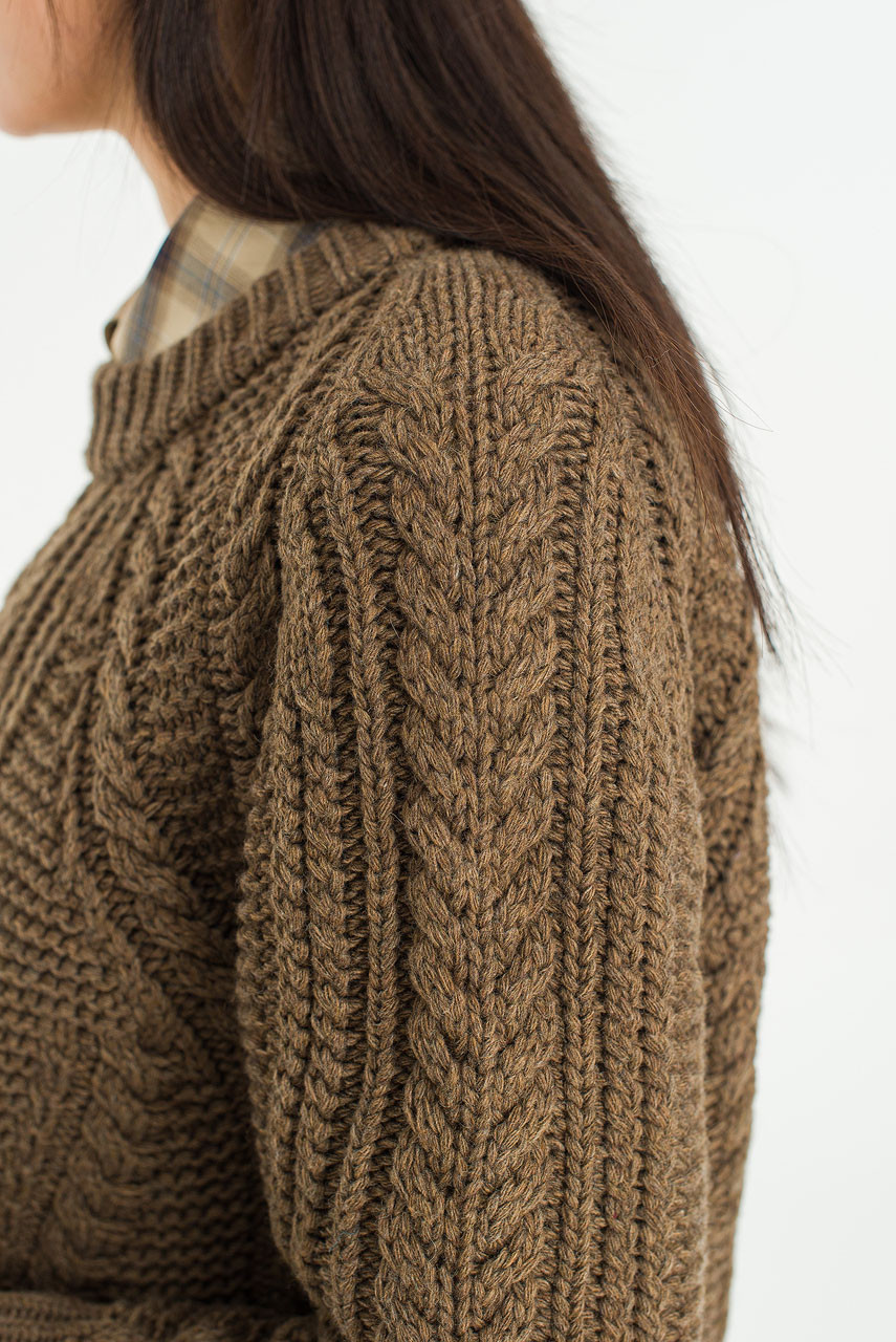 Haze Cable Jumper, Brown