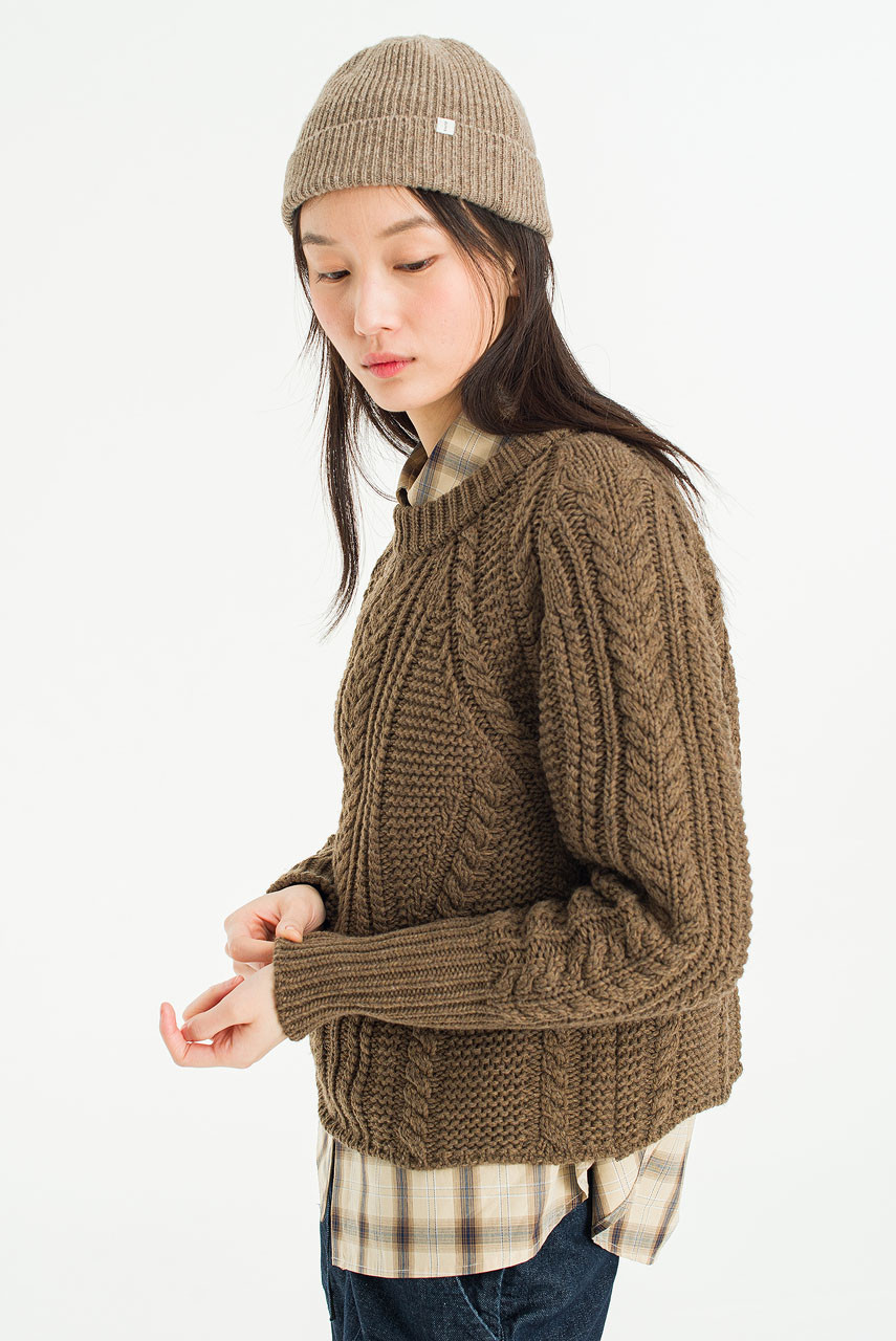 Haze Cable Jumper, Brown