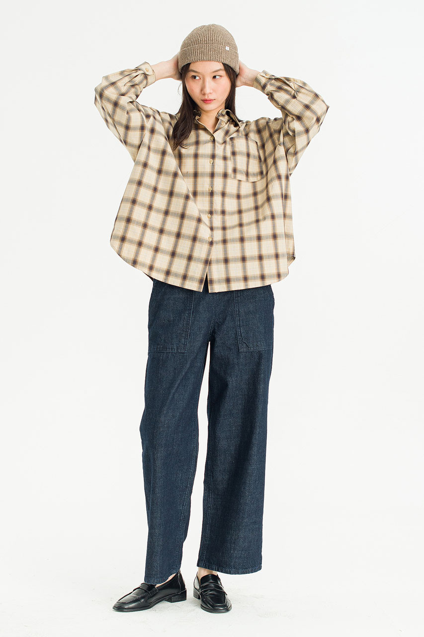 Lenn Check Shirt, Beige