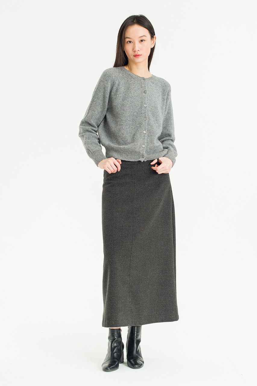 Calm Maxi Skirt, Charcoal