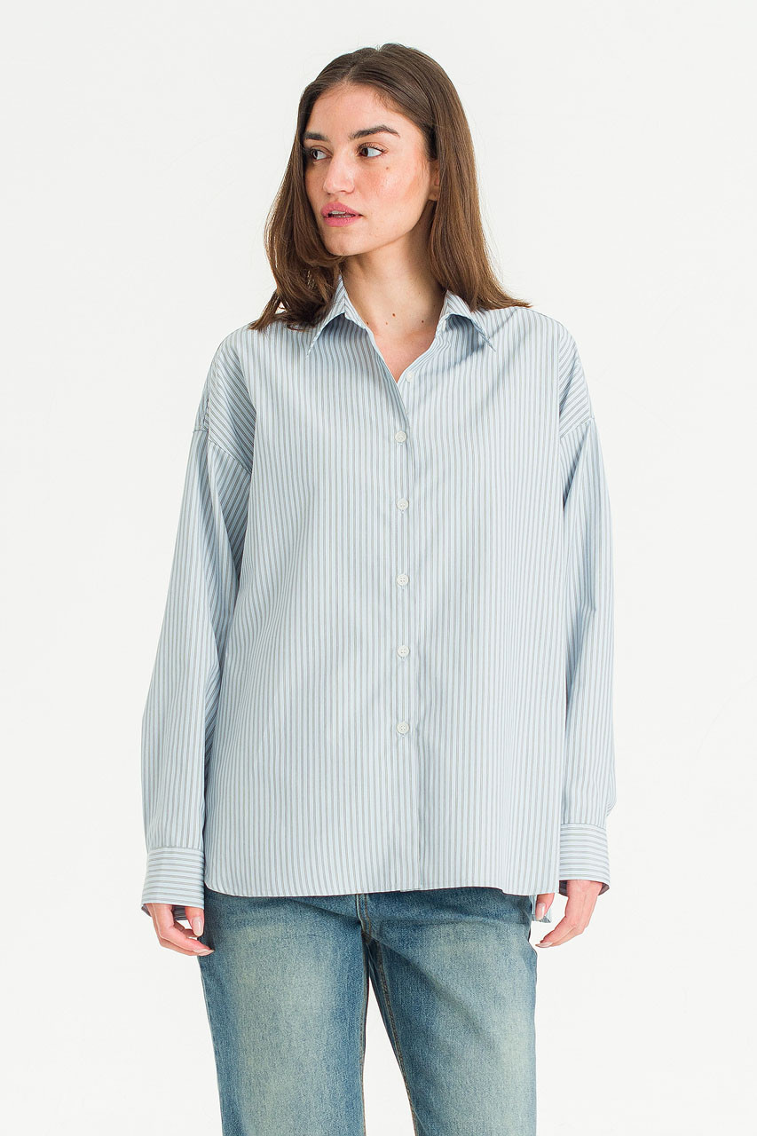 Bea Stripe Shirt, Blue