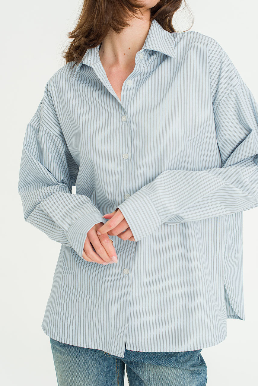 Bea Stripe Shirt, Blue