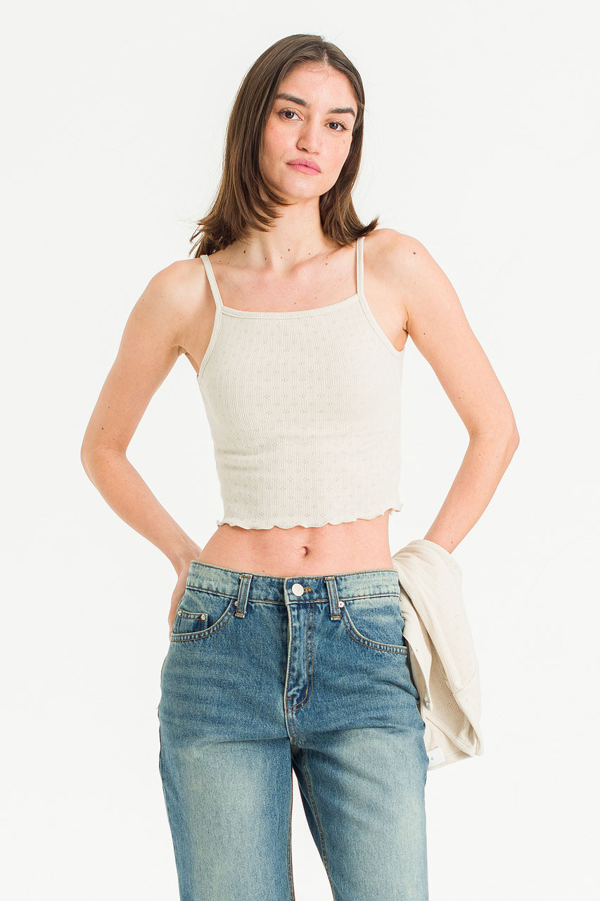 Mure Cami Cardigan Set, Beige