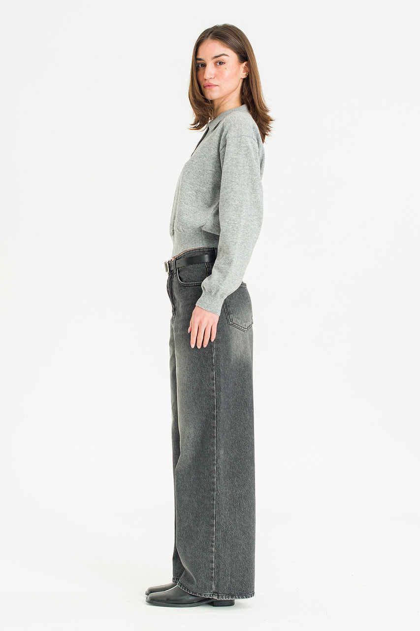 Mure Pique Jumper, Grey