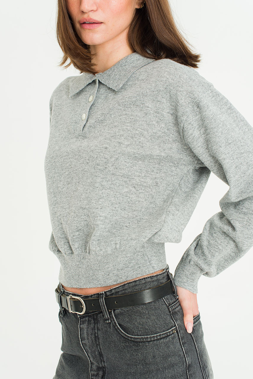 Mure Pique Jumper, Grey