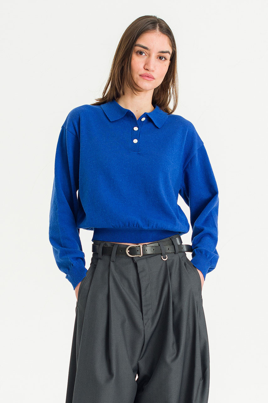 Mure Pique Jumper, Blue