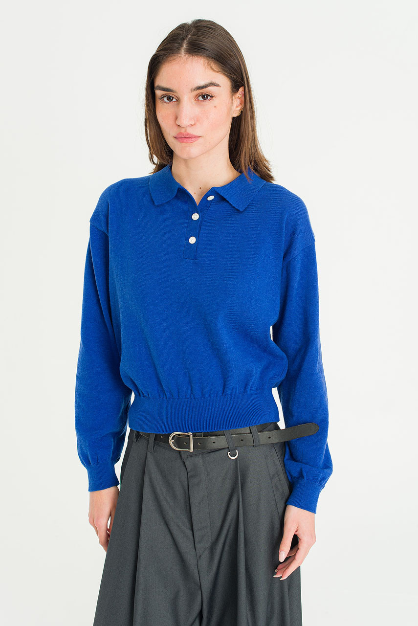 Mure Pique Jumper, Blue