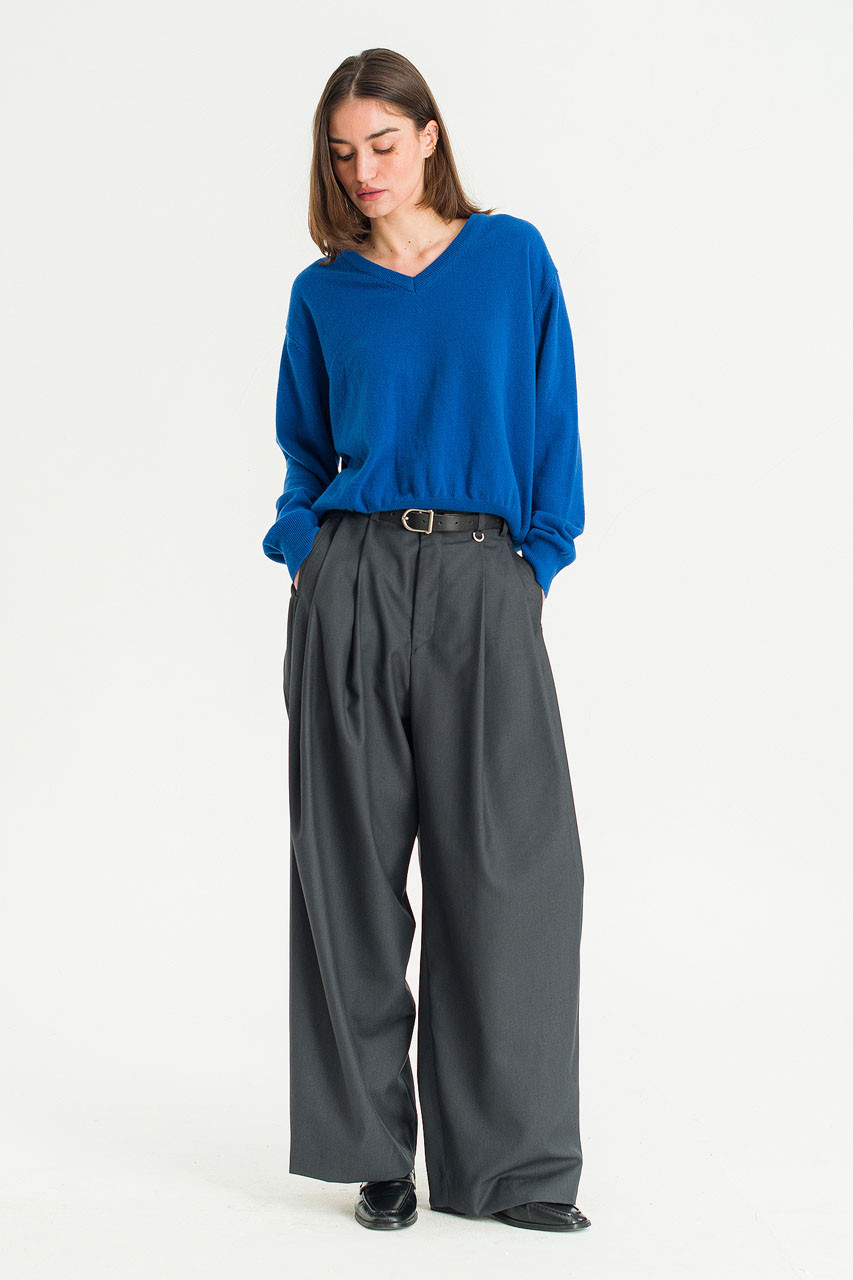 Ever V Neck Jumper, Blue