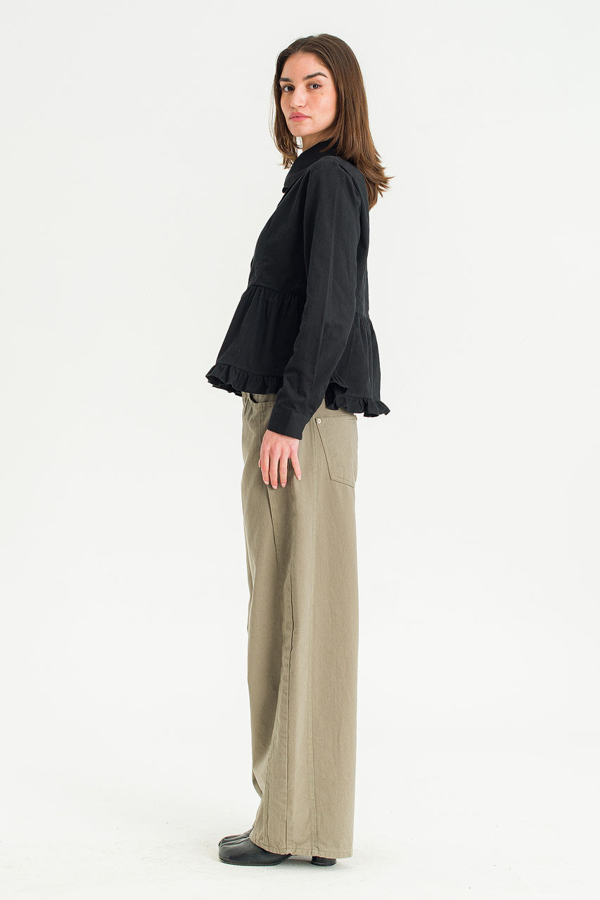 Tomo Barrel Pants, Khaki