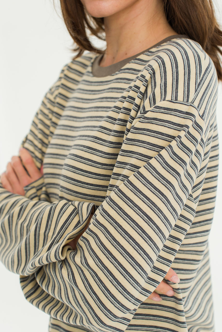 Yosi Stripe Tee, Cream