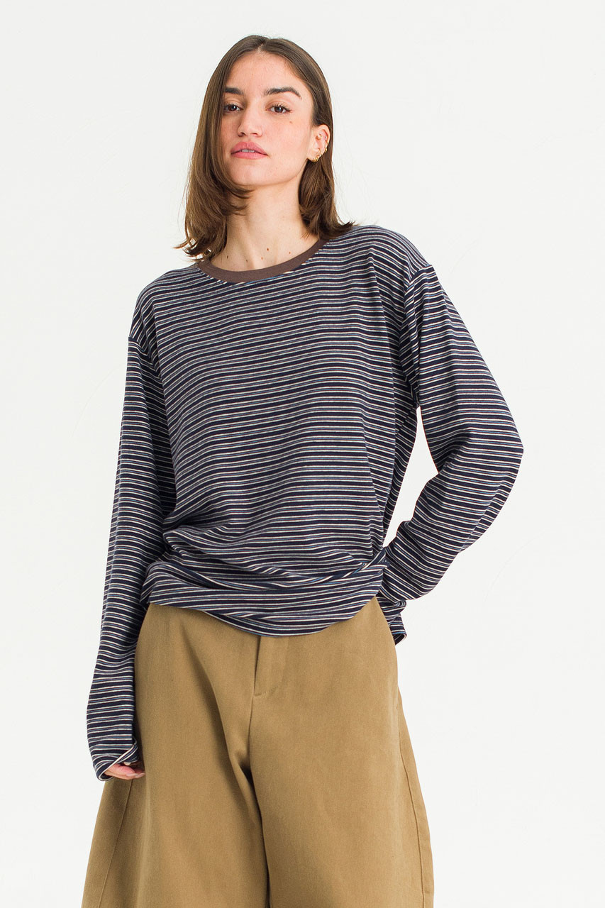 Yosi Stripe Tee, Navy
