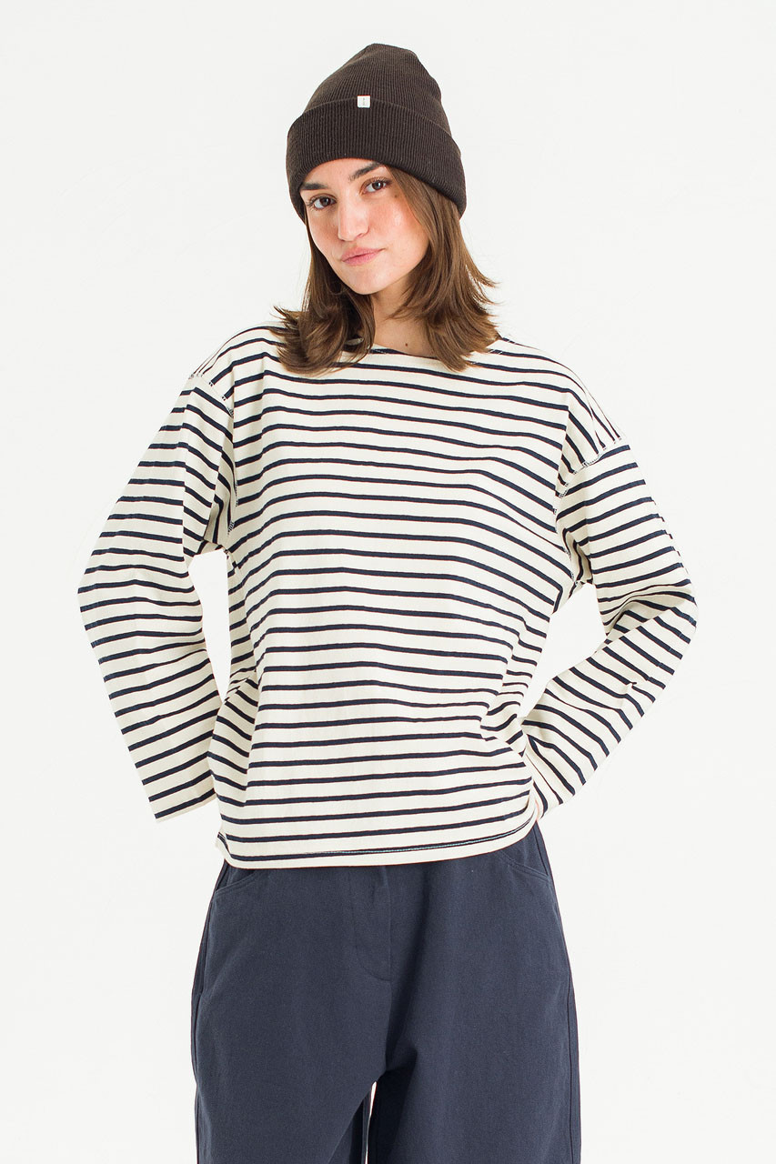Sydney Stripe Tee, Ivory