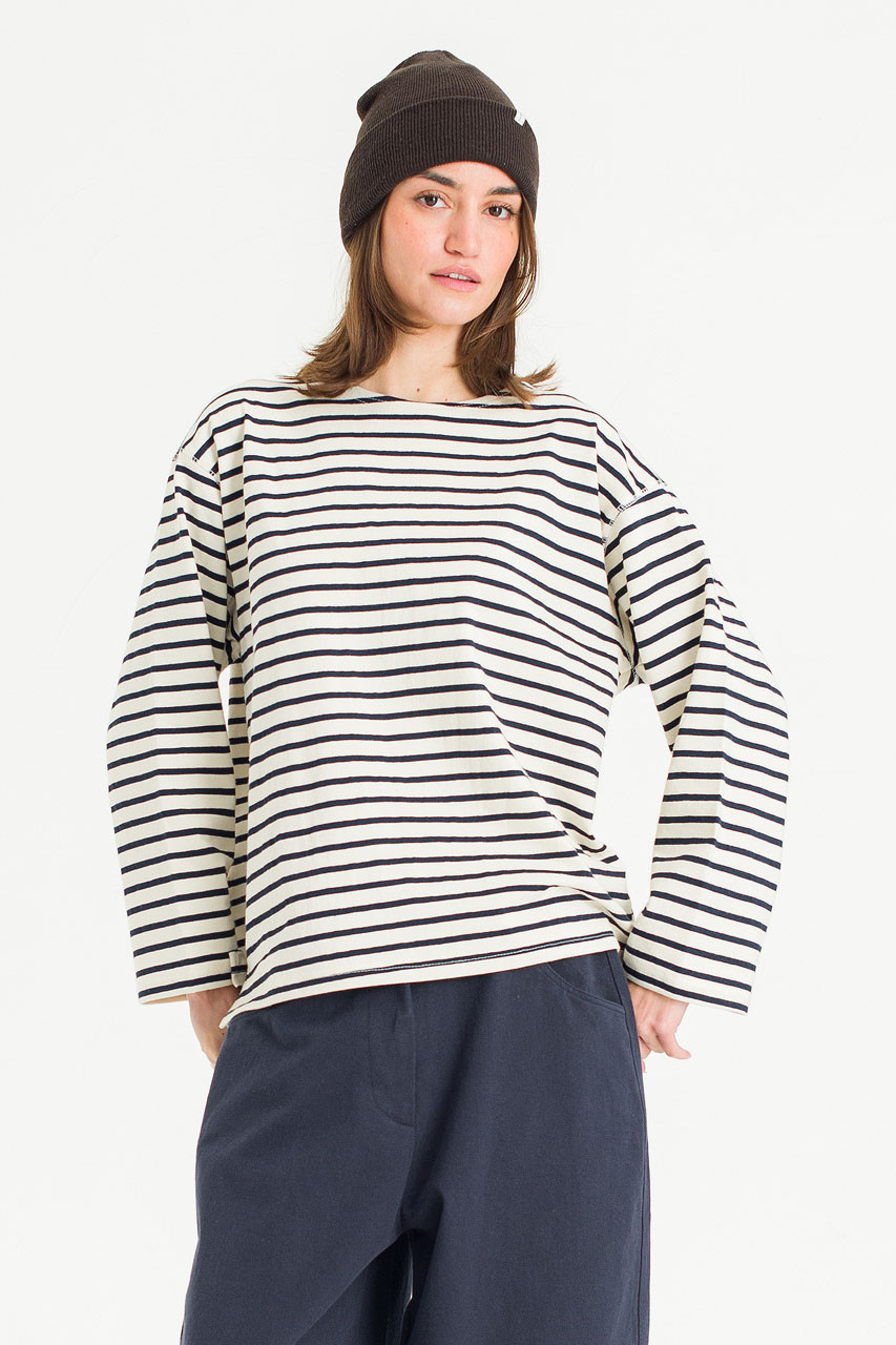 Sydney Stripe Tee, Ivory