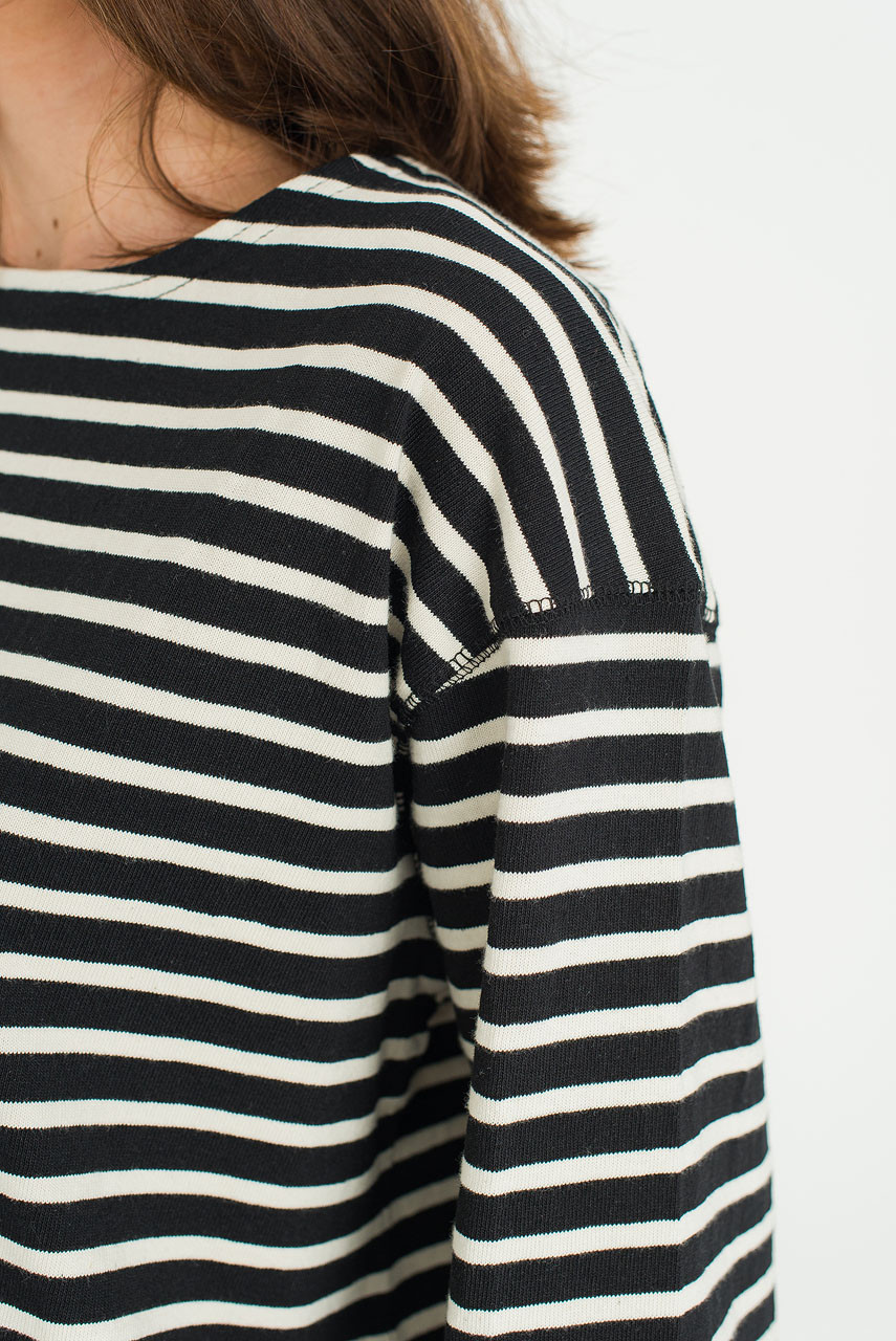 Sydney Stripe Tee, Black