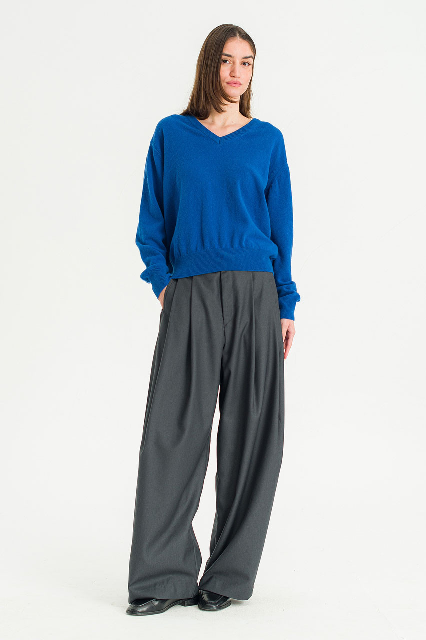 Unisex Pintuck Pants, Charcoal