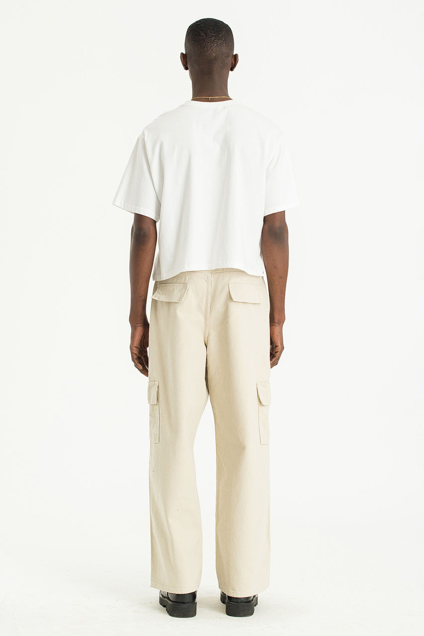 Menswear | Brushed Twill Cargo Pants, Beige