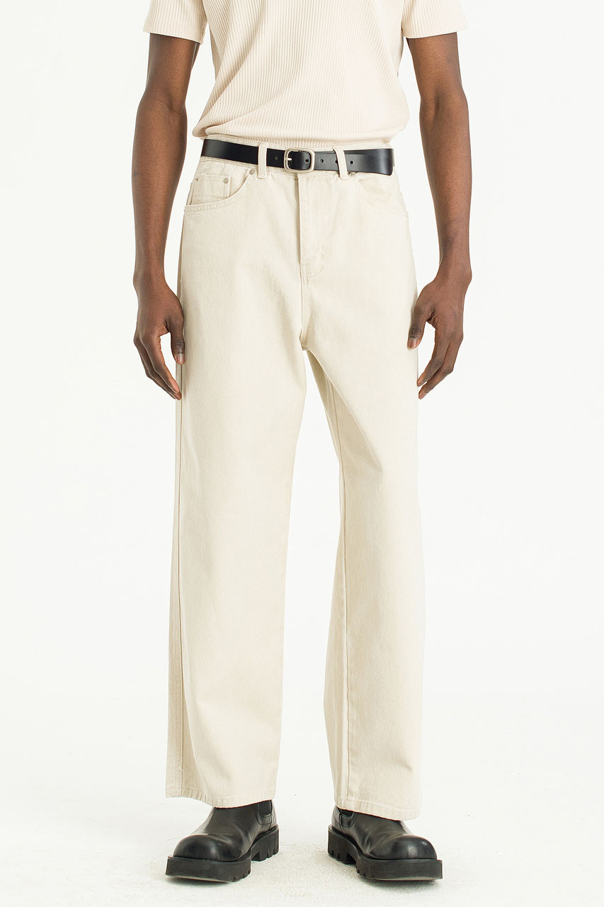 Menswear | Pigment-Dyed Pants, Ivory