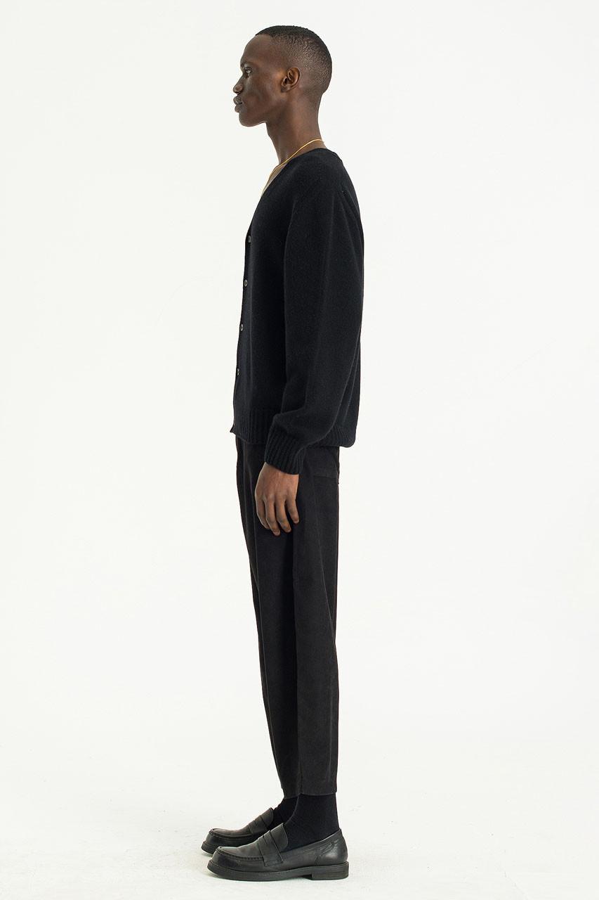 Menswear | Lightweight Curved Pants, Black