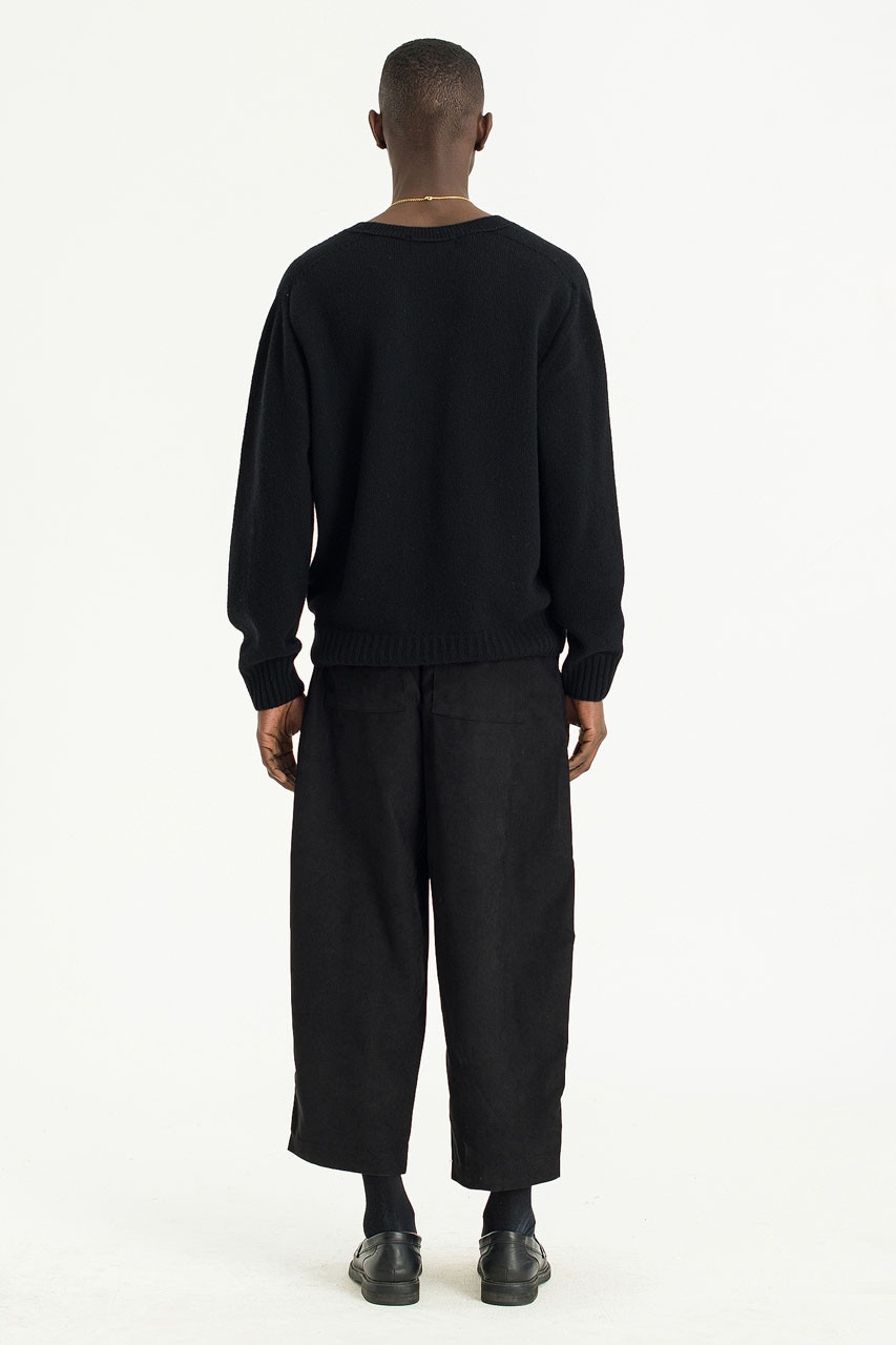 Menswear | Lightweight Curved Pants, Black