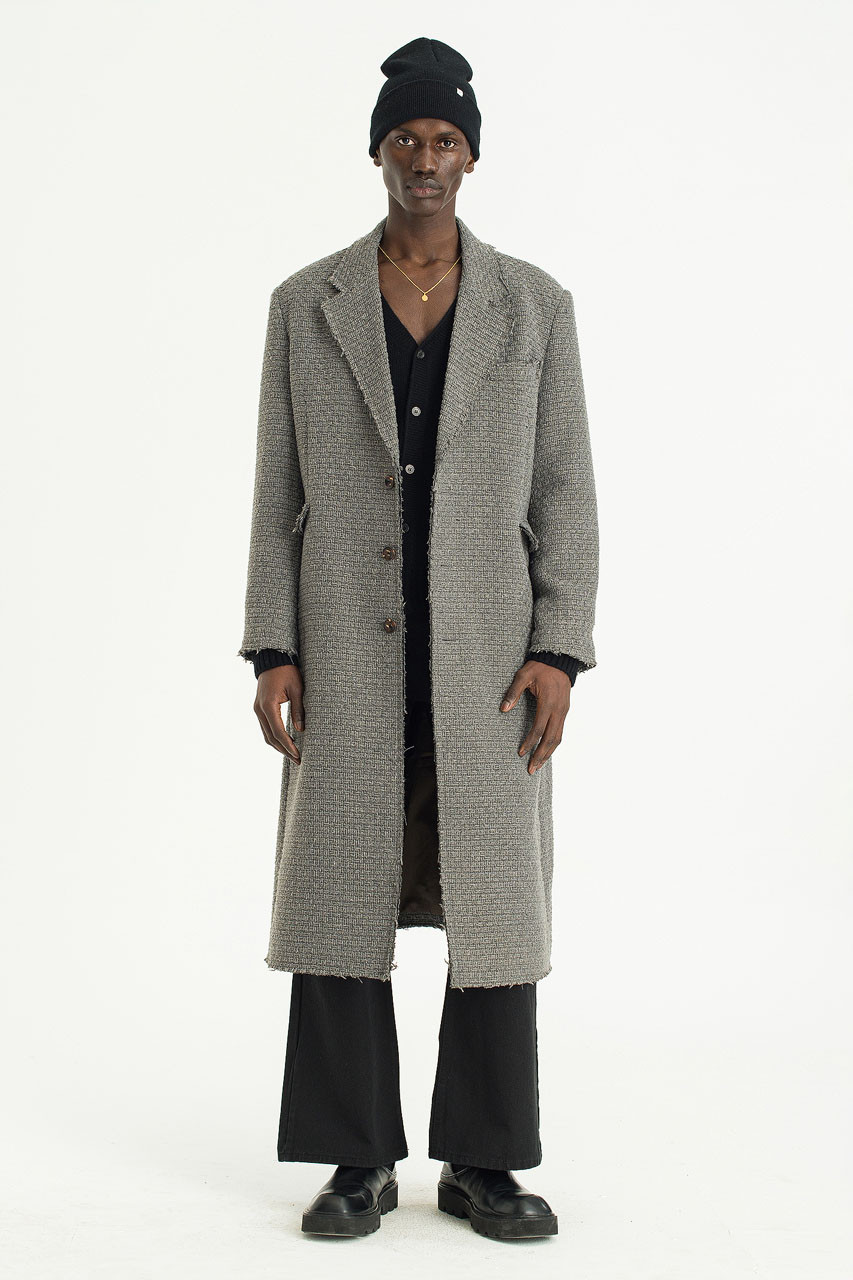 Menswear | Drain Overcoat, Charcoal