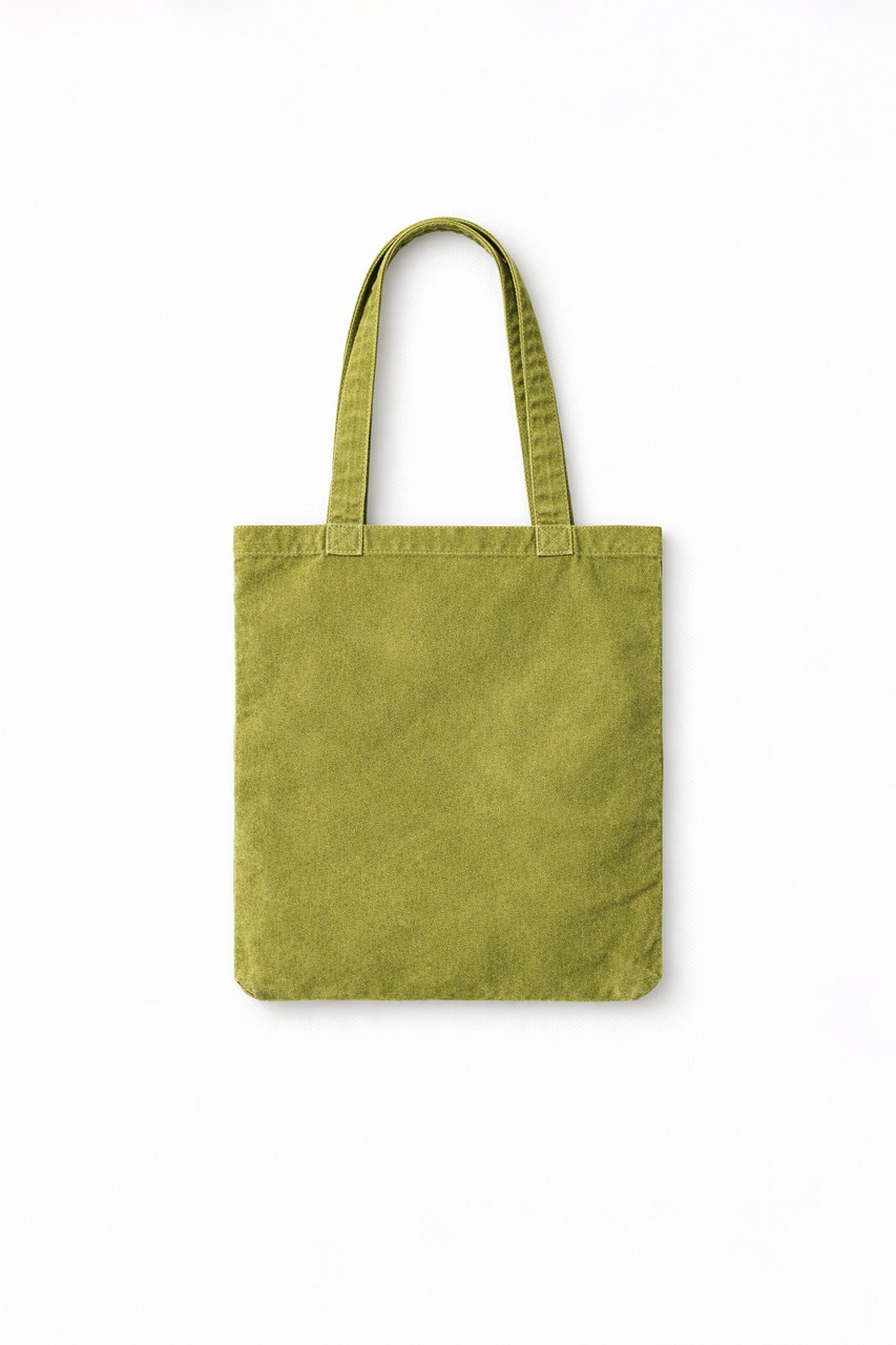 Heavyweight Pigment Tote, Pea Green