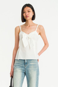 Mizuki Ribbon Cami Top, Black