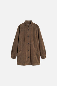 Henry Faux Suede Boxy Jacket, Black