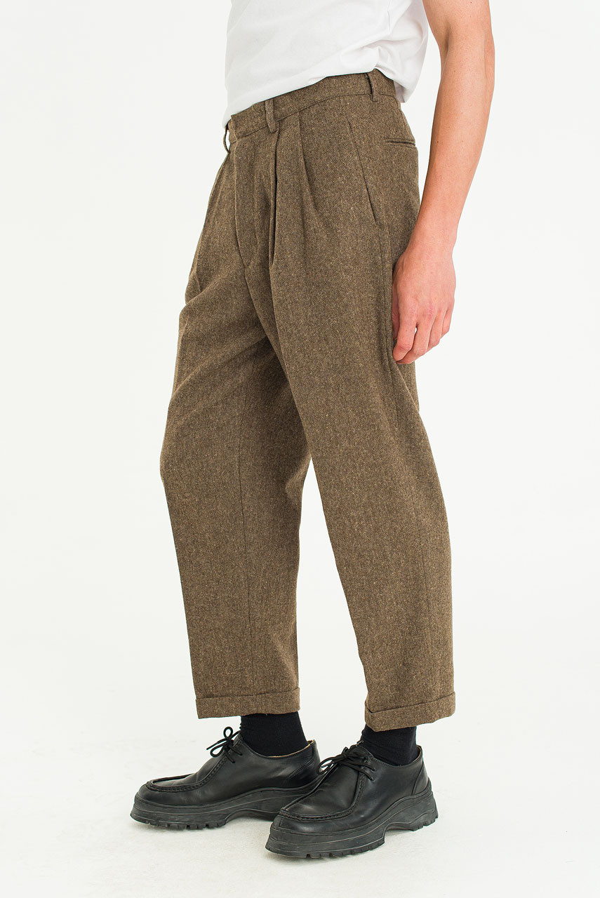 Menswear | Volk Wool Trousers, Hazel