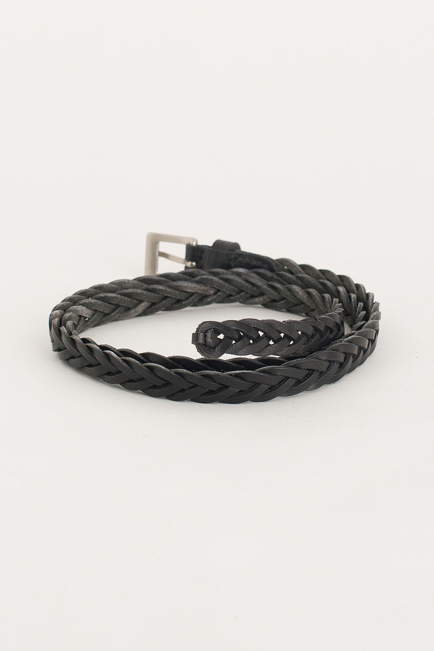 Cable Skinny Belt, Black