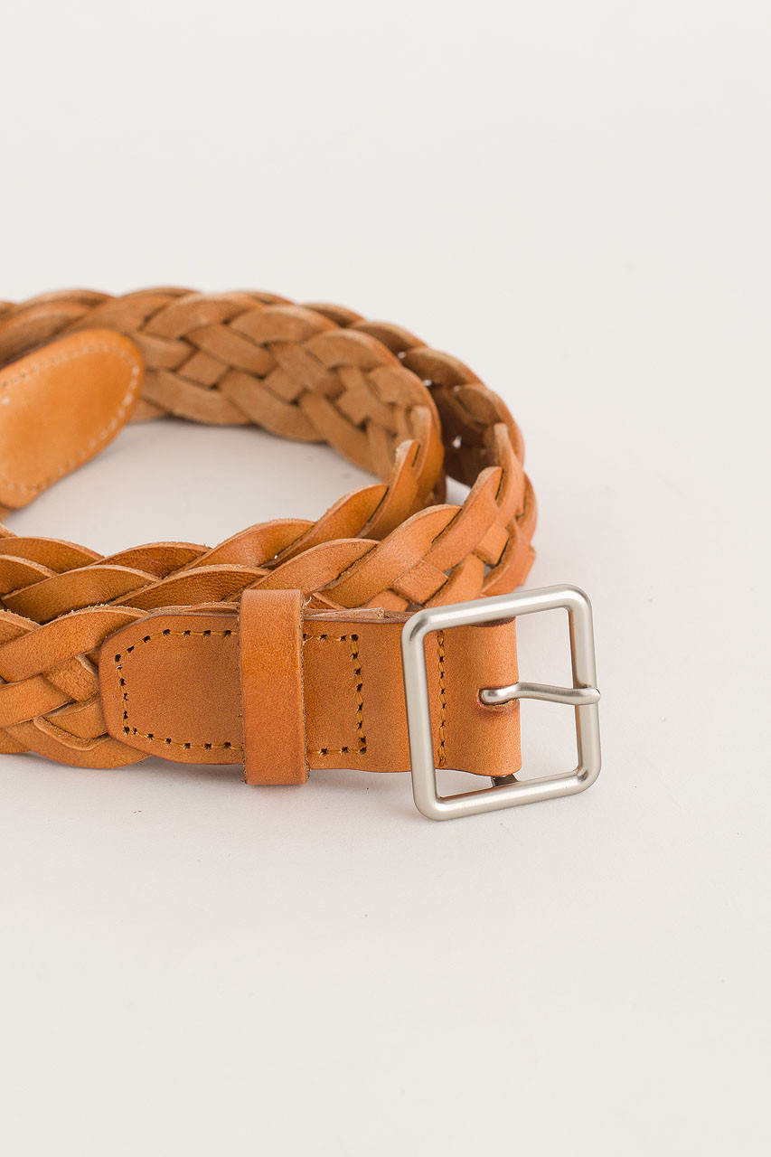 Cable Belt, Tan