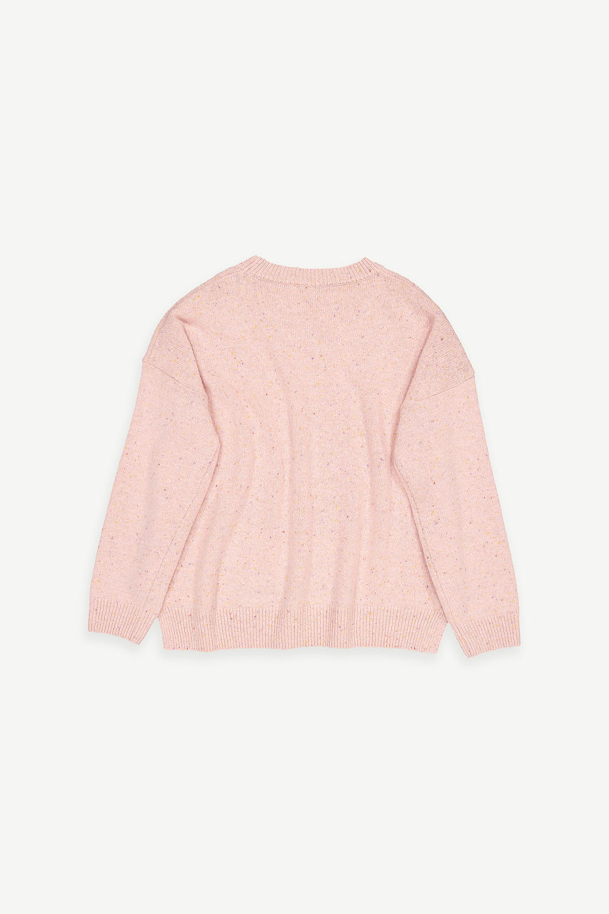 Boucle Round Neck Jumper, Azalea