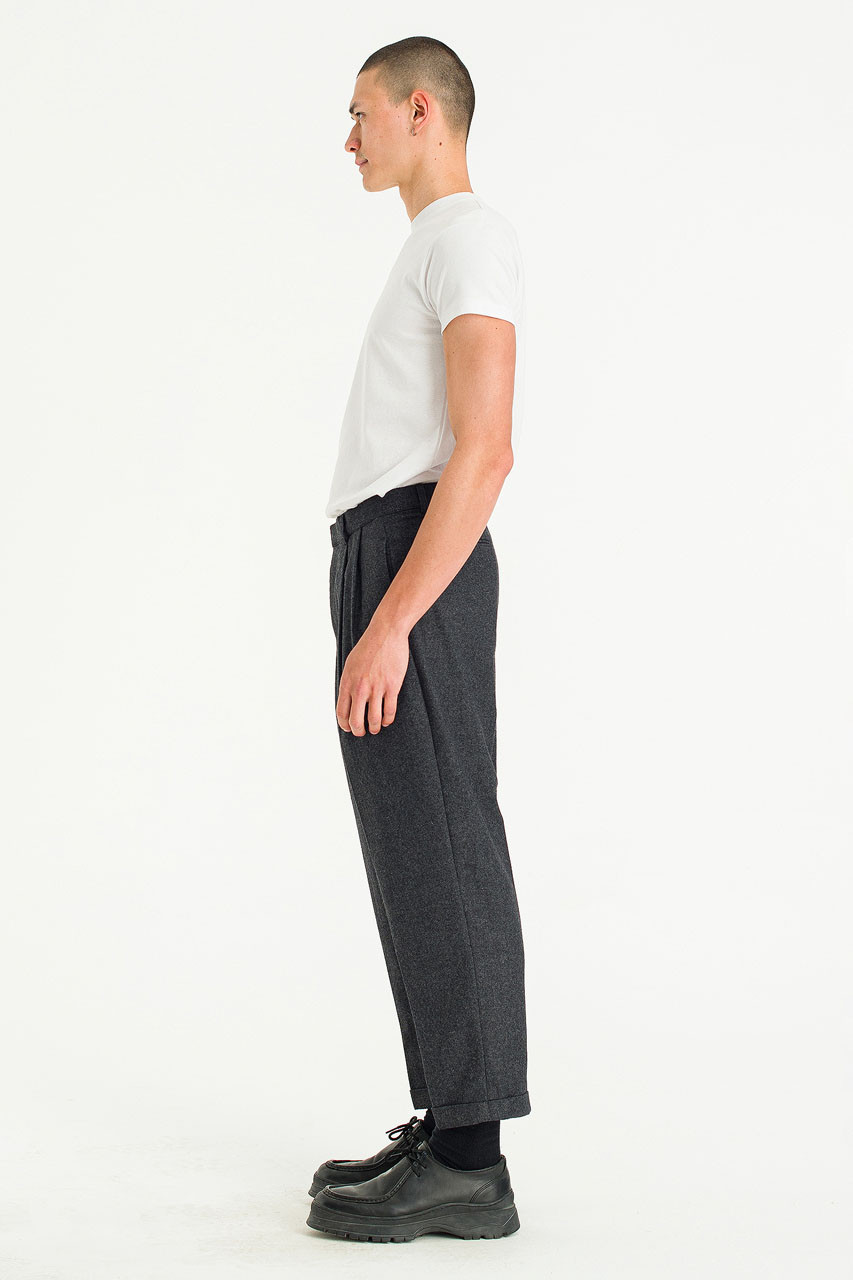 Menswear | Volk Wool Trousers, Charcoal