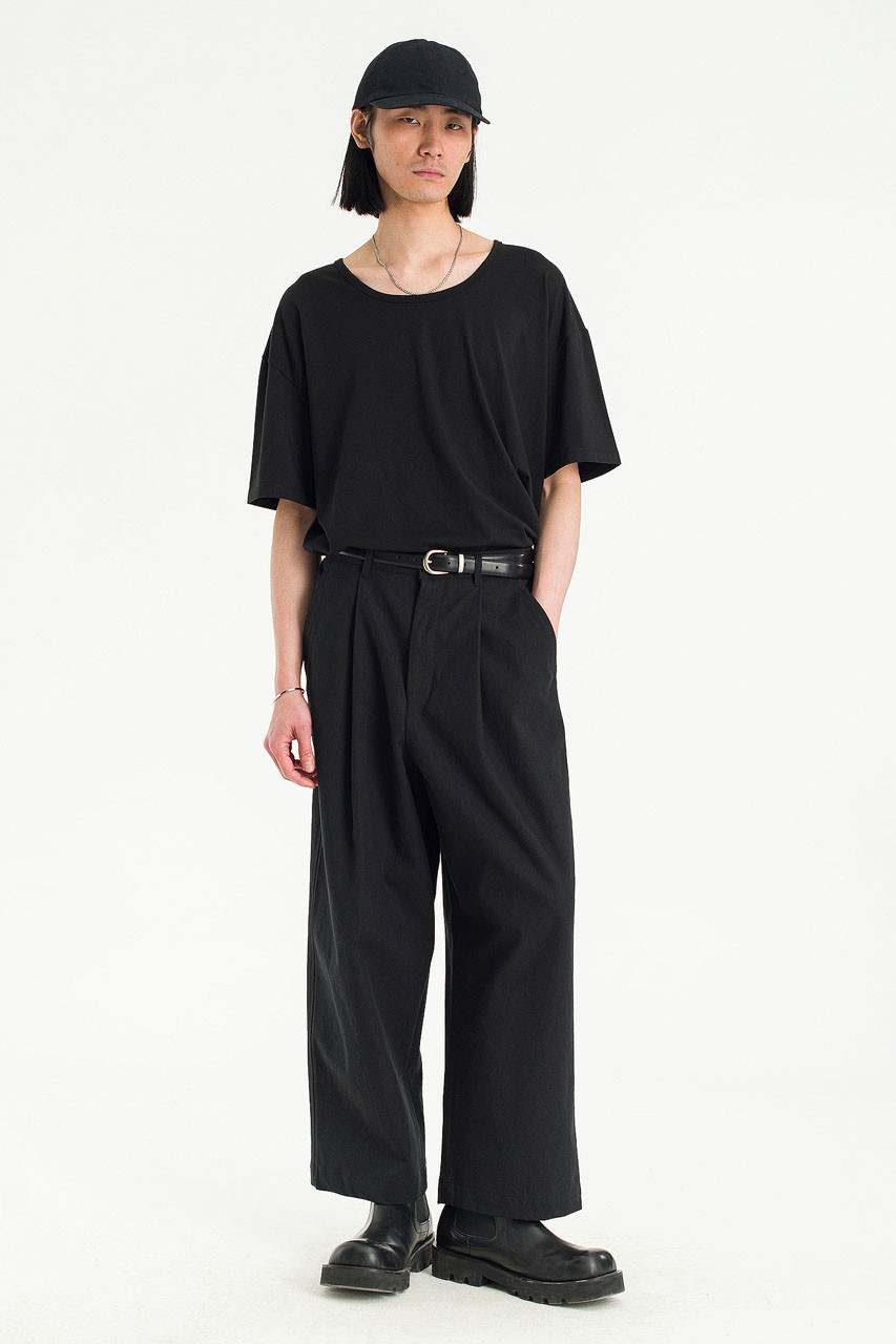 Menswear | Balloon Canvas Pants, Black