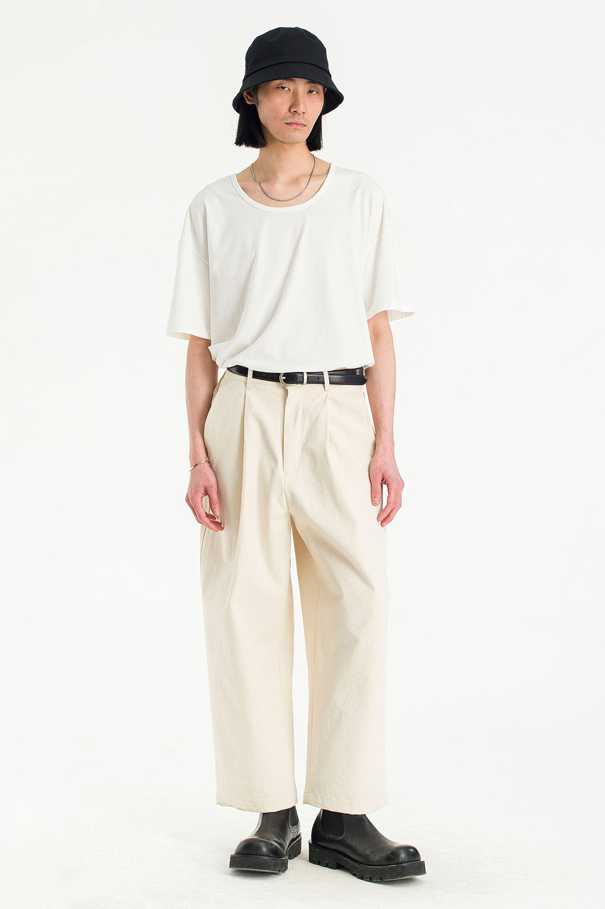 Menswear | Balloon Canvas Pants, Ivory