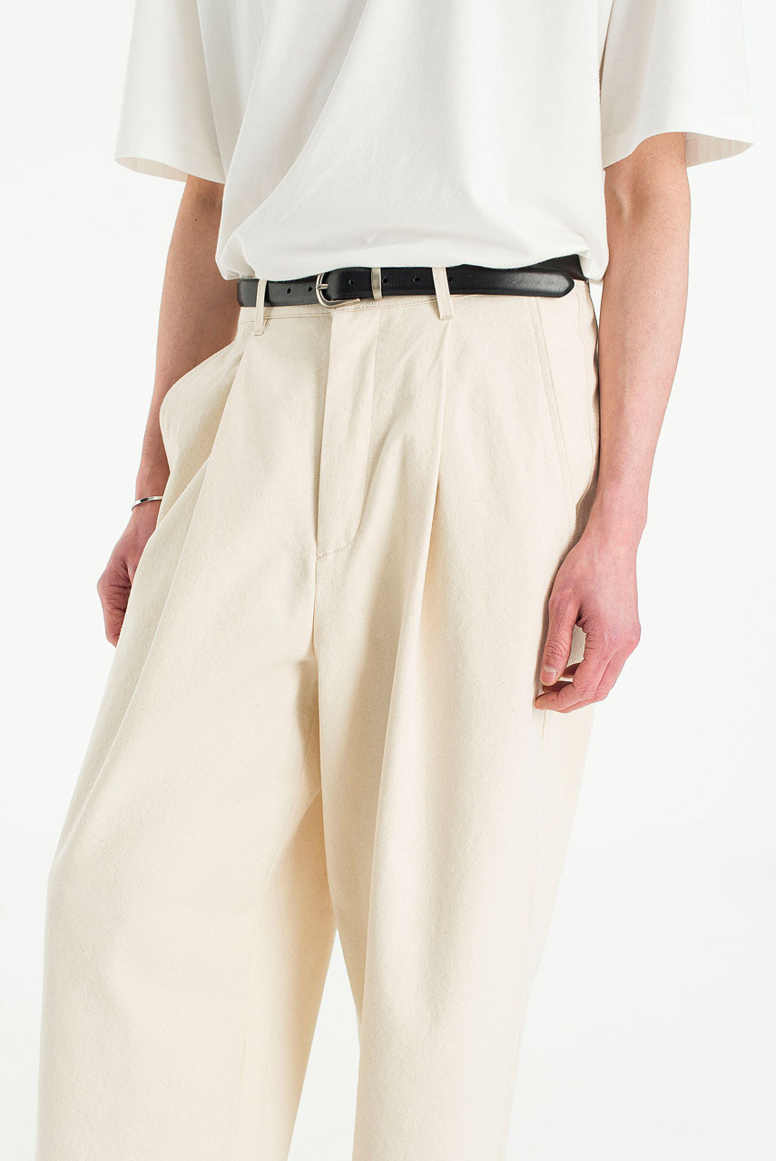Menswear | Balloon Canvas Pants, Ivory