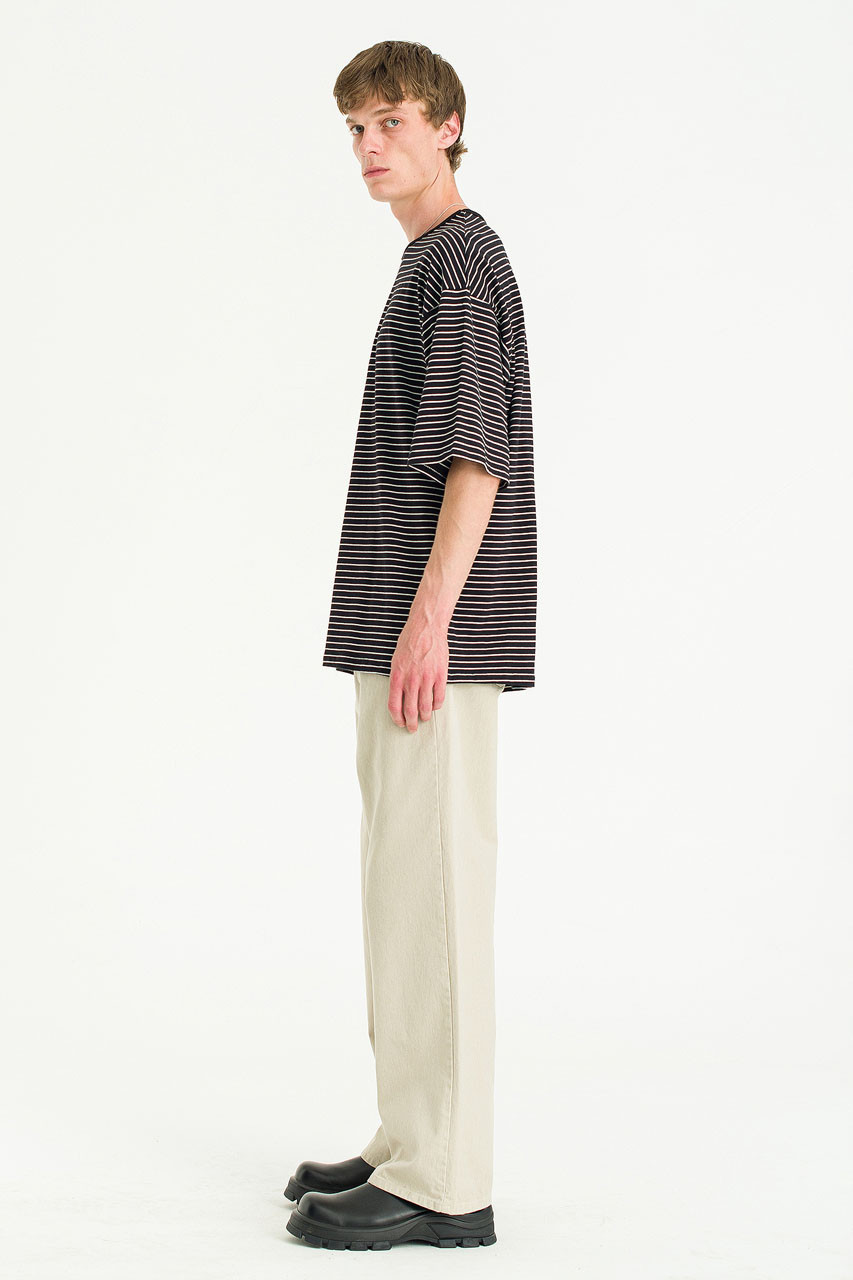 Menswear | Block Stripe Tee, Black