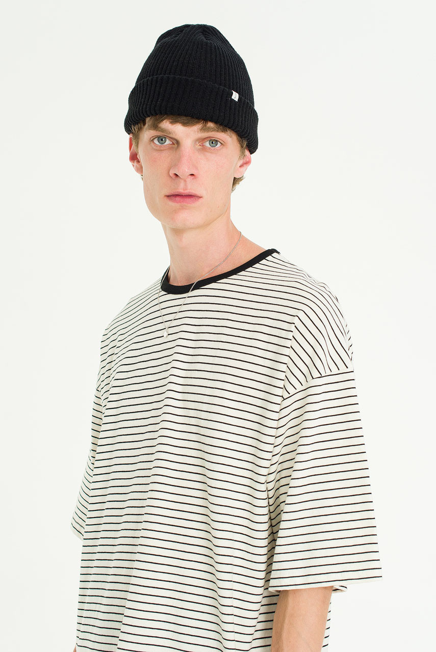 Menswear | Block Stripe Tee, Ivory