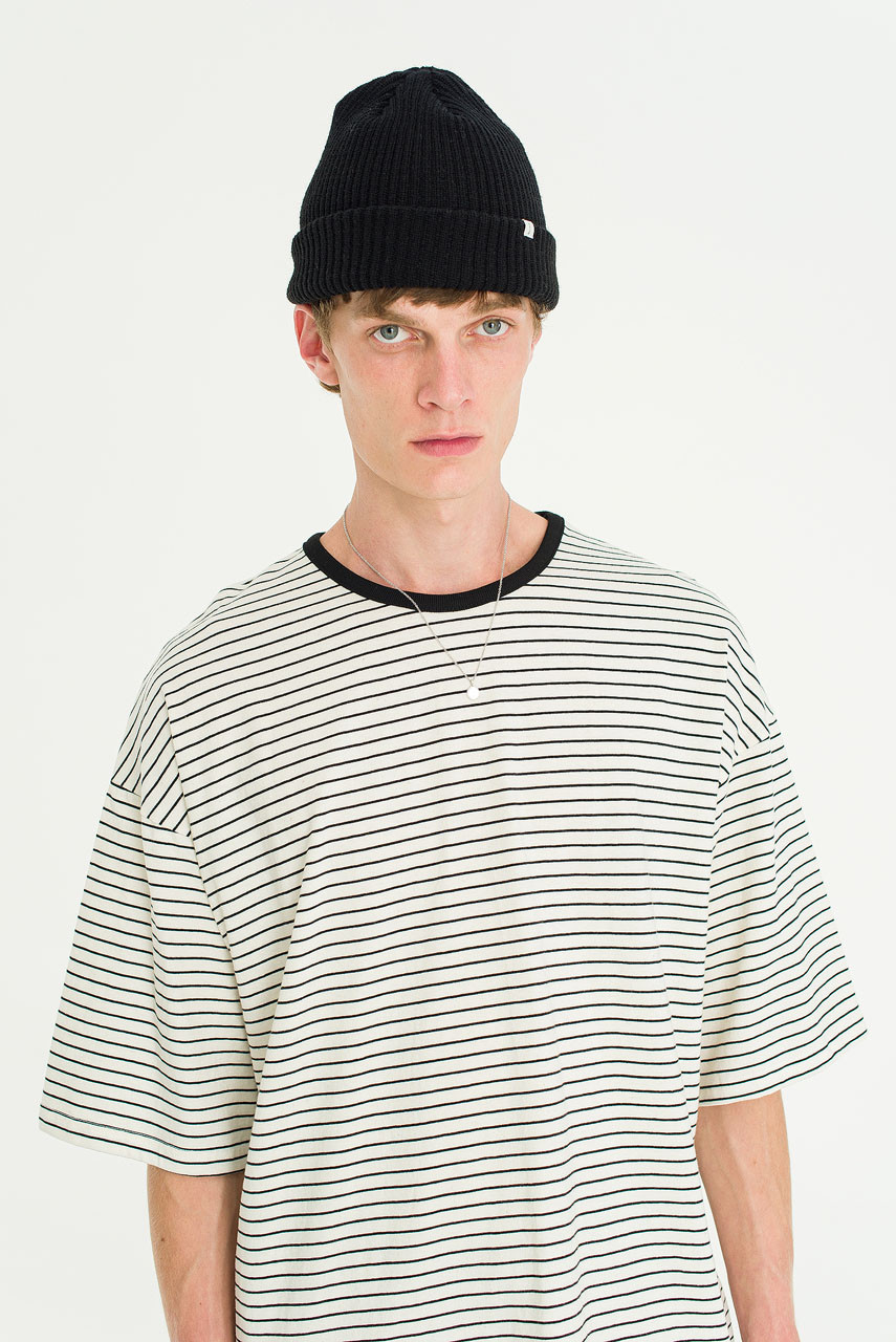 Menswear | Block Stripe Tee, Ivory