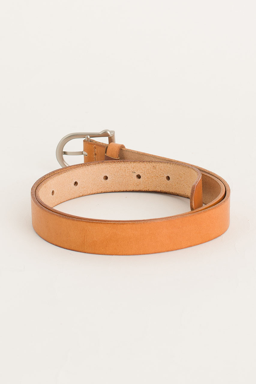 W Half Oval Belt, Camel