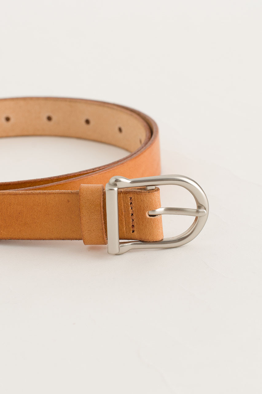 W Half Oval Belt, Camel