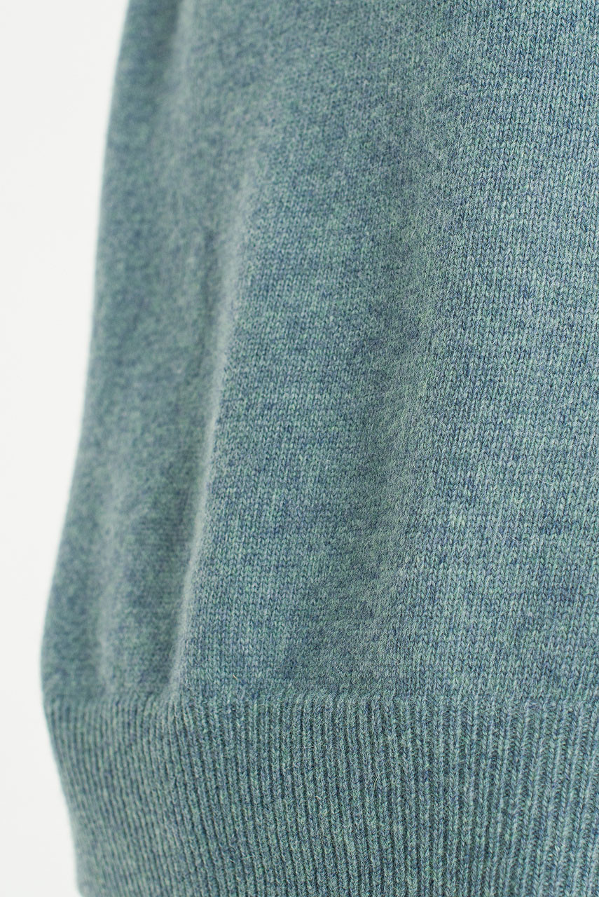 Unbalanced Crew Neck Knit, Topaz