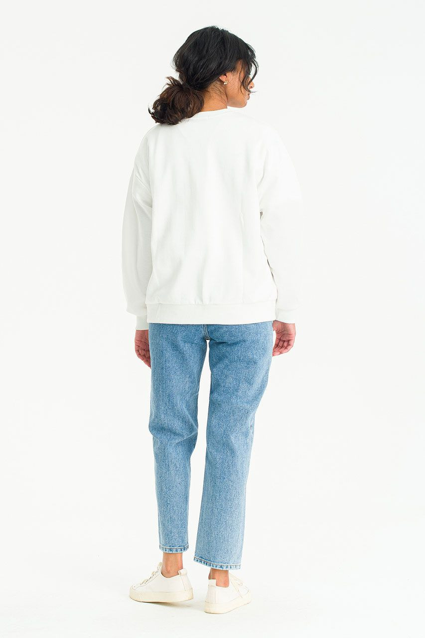 Lily Stitch Sweatshirt, Ivory