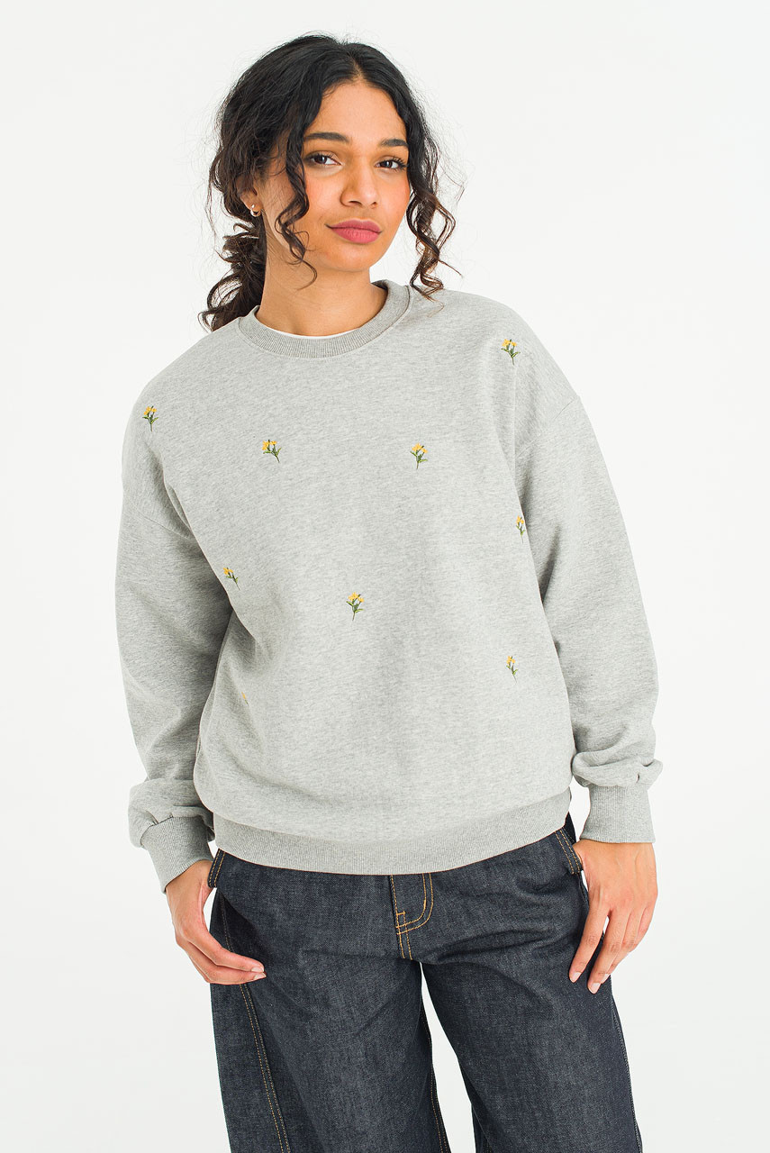 Lily Stitch Sweatshirt, Grey