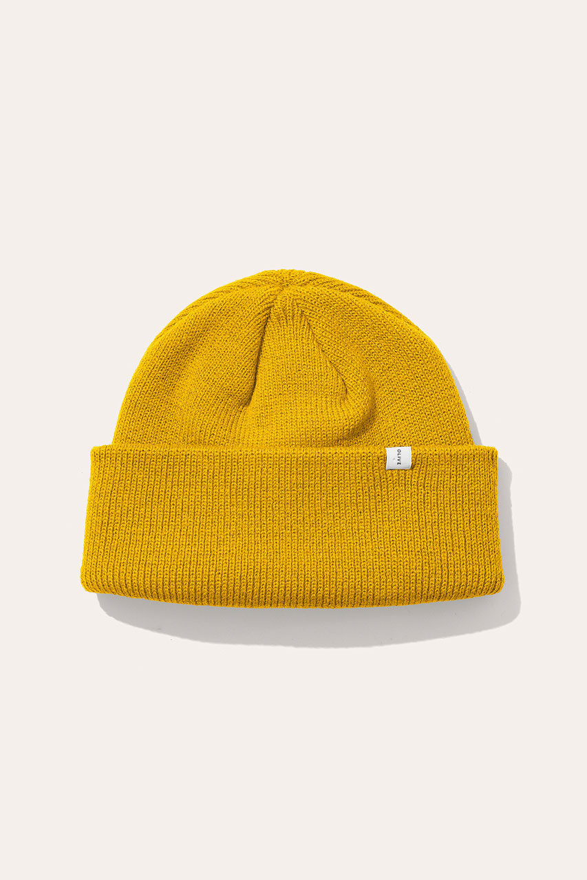AW20 Simple Beanie, Mustard