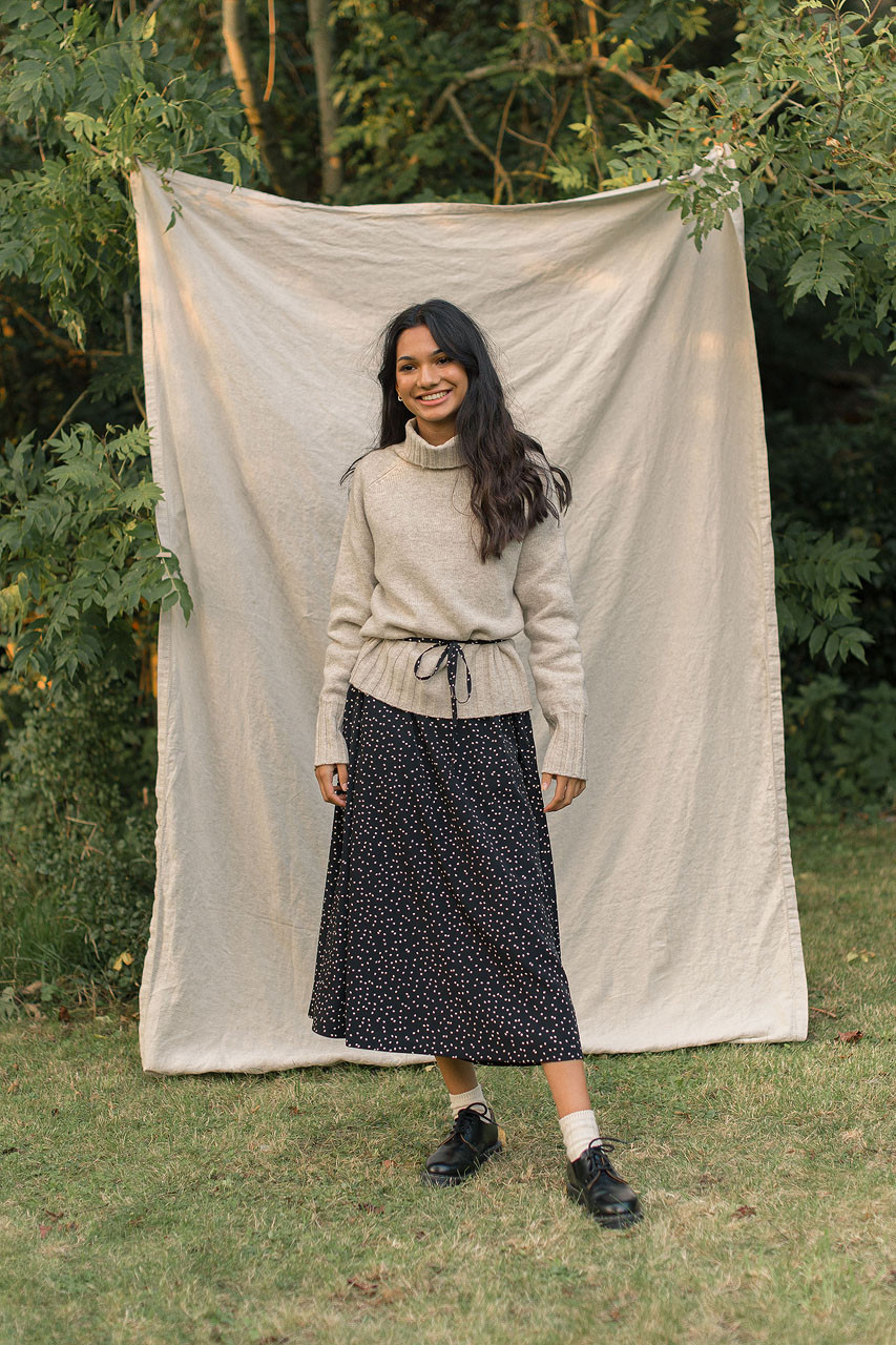 Simple Roll Neck Jumper, Oatmeal