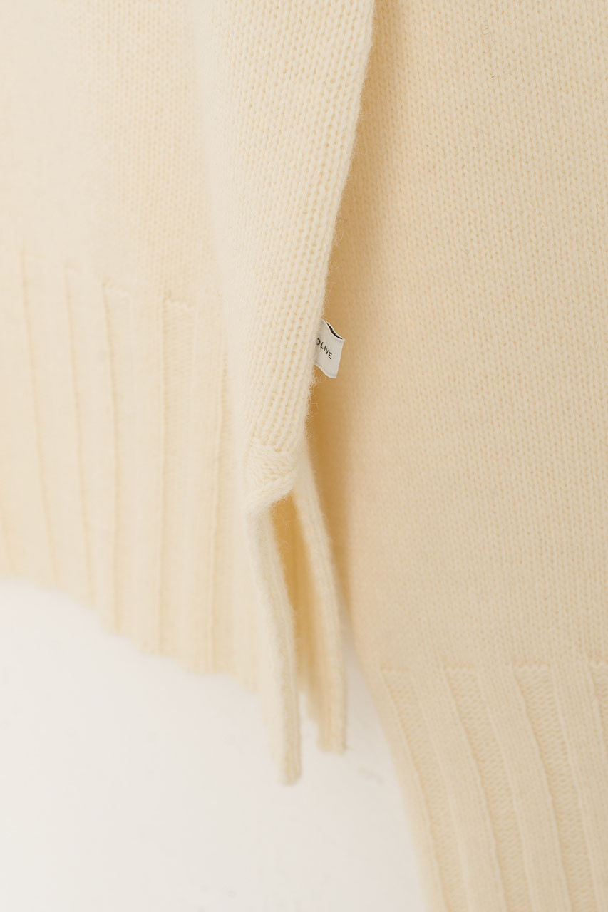 Simple Roll Neck Jumper, Y.Ivory