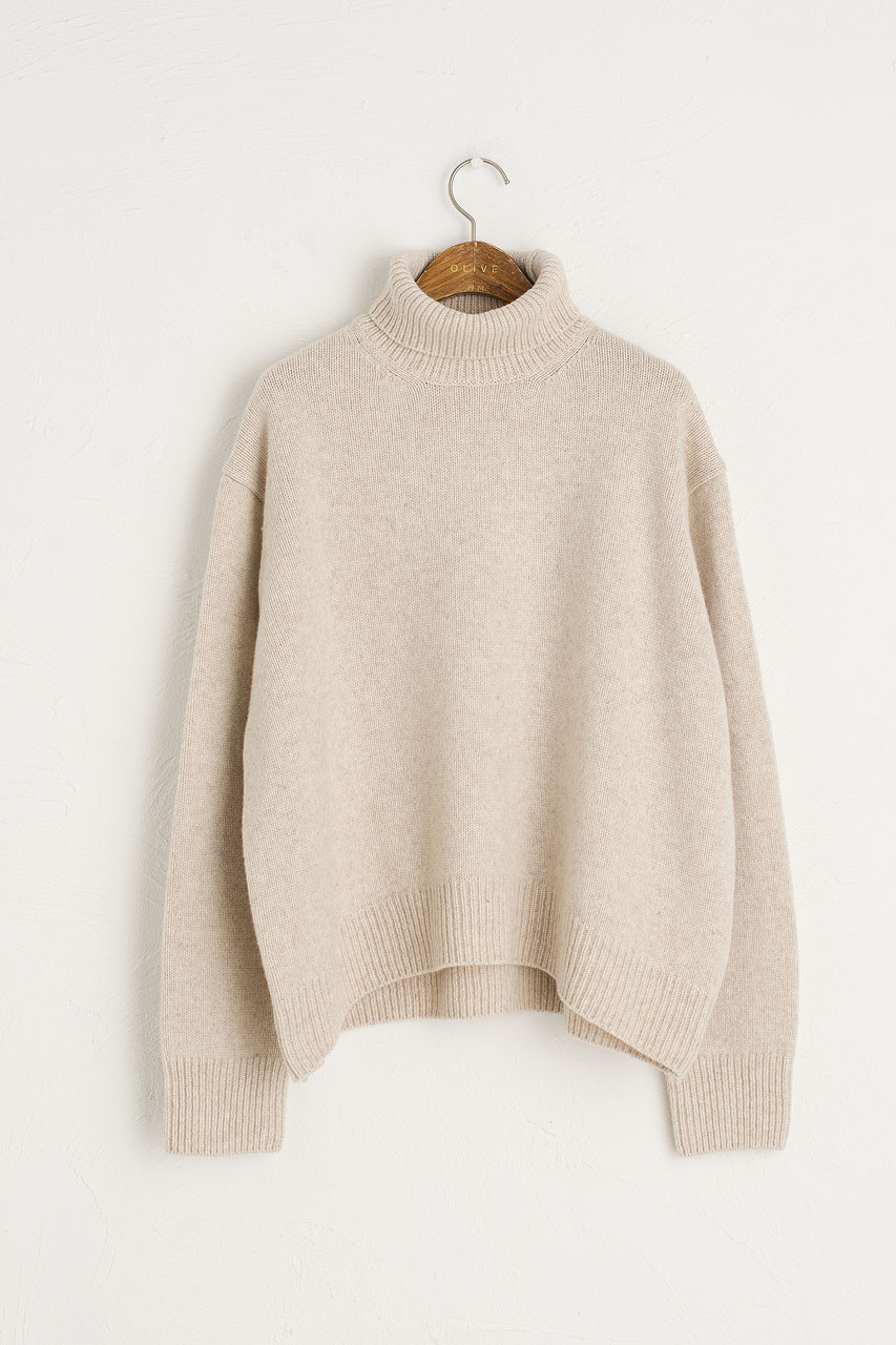 Jane Turtle Neck Jumper, Oatmeal