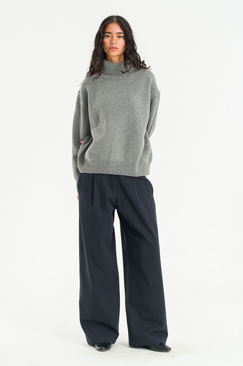 Jane Turtle Neck Jumper, Grey